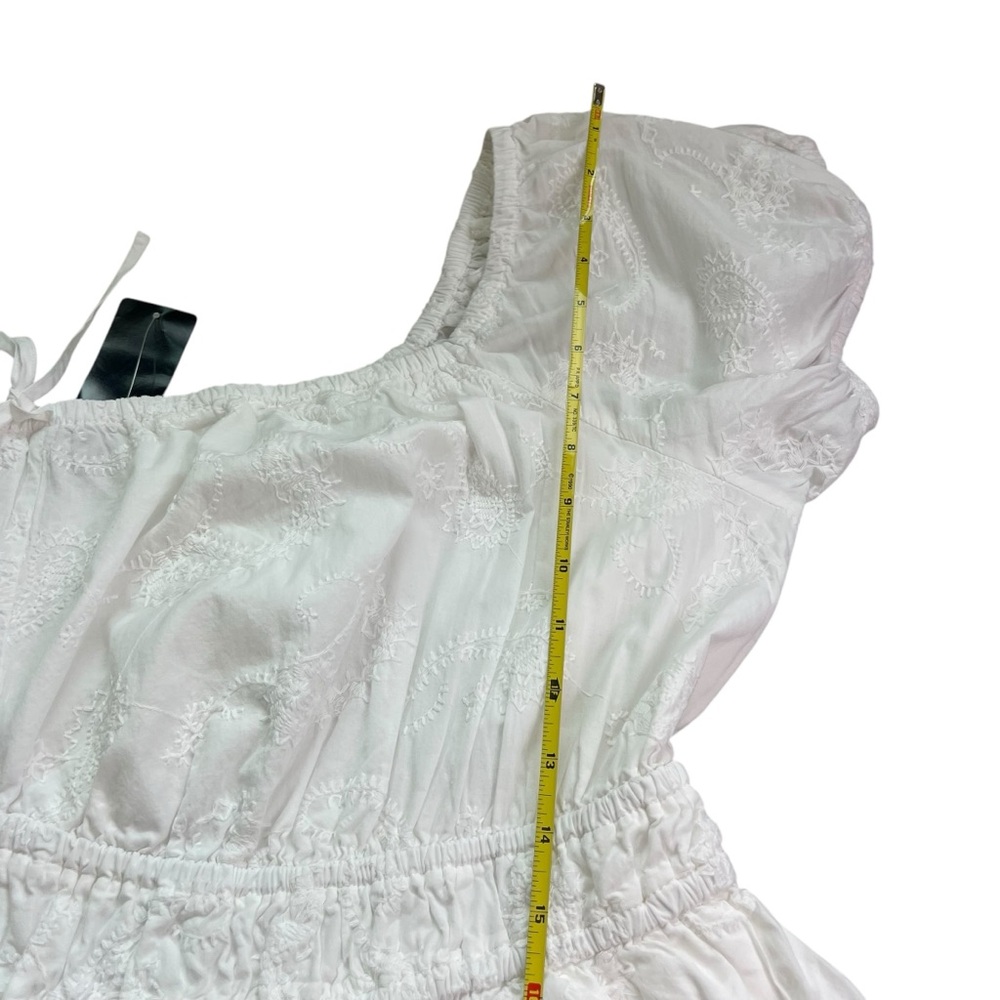 Torrid NWT 4X Elegant Midi Embroidered Voile White Dress Casual Wedding - Picture 14 of 16